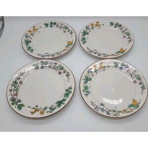 Vintage Woodhill by Citation 7 5/8 Inch Floral Design Salad Plate Set of 4